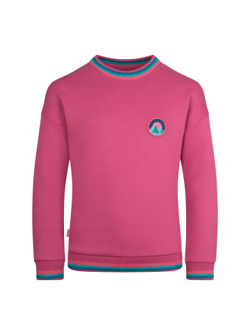 Trollkids Hoodie Senja in bright berry