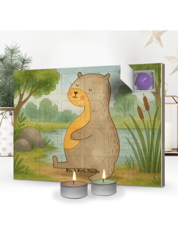 Mr. & Mrs. Panda adventskalender mit kerzen Otter Bauch Design o... in Weiß