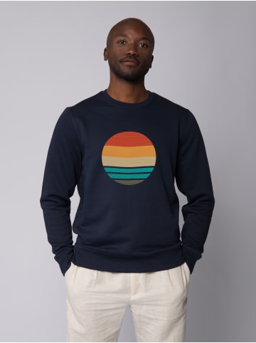 wat? Apparel Sweatshirt Retro Sunset Ocean in Dunkelblau