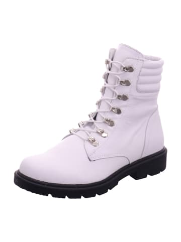 Esgano Damenschnürrstiefel kalt flach  in  Weiß