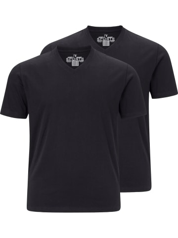 Jan Vanderstorm Doppelpack T-Shirt OSMO in schwarz