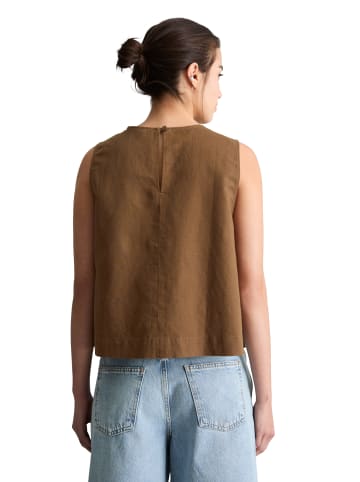 Marc O'Polo DENIM Blusen-Top boxy in Umbra Brown
