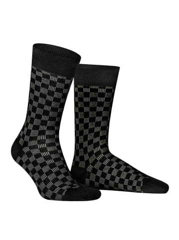 Hudson Socken Board gemustert in Black