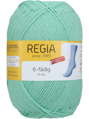 Regia Handstrickgarne 6-fädig Uni, 150g in Auqa