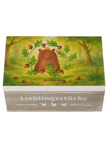 Mr. & Mrs. Panda Geschenkbox Bär König Design ohne Spruch in Weiß