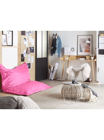 Beliani 2-tlg Sitzsack FUZZY in Rosa