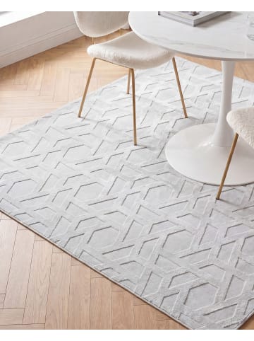Beliani Kurzflor ANTERO in Grau - (W) 160 x (L) 160 cm
