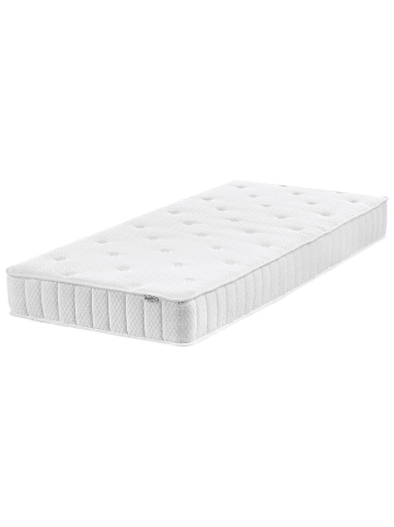 Beliani Matratze DUO in Weiß - (W) 80 x (H) 18 x (L) 200 cm H2/3 Mittel