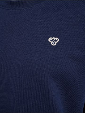Hummel Sweatshirt mit Rundhalsausschnitt in Blau