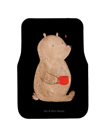 Mr. & Mrs. Panda Fußmatte PKW Bär Kaffee ohne Spruch in Schwarz