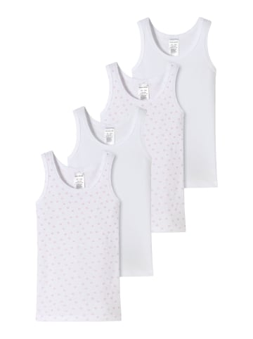Schiesser Unterhemd Allday Basic in rosa-weiss