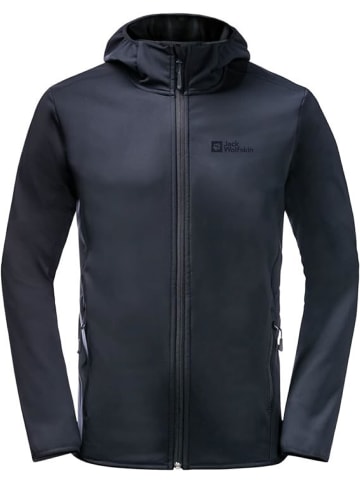 Jack Wolfskin Softshell BORNBERG HOODY M in Blau