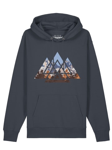 wat? Apparel Sweatshirt Geometric Landscape in India Ink Grey