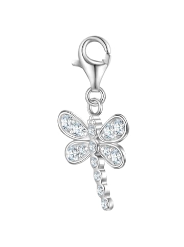 Rafaela Donata Charm Libelle aus Sterling Silber mit Zirkonia in silber