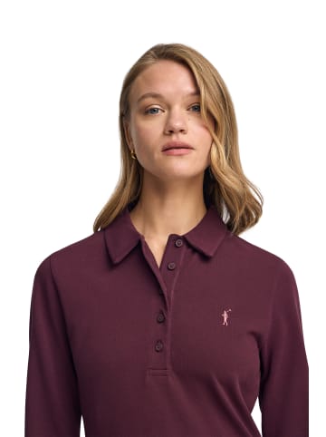 Polo Club Poloshirt in Burgundisch