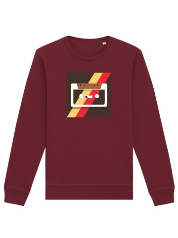 wat? Apparel Sweatshirt Kassette in Weinrot