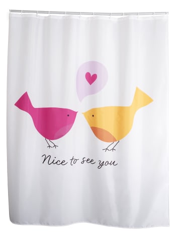 RIDDER Duschvorhang Textil C U inkl. Ringe multicolor 180x200 cm