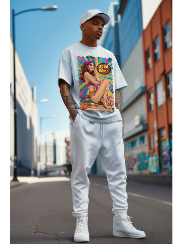 Reichstadt Herren Oversized T-Shirt in Retro Vibes