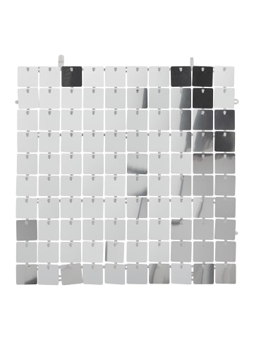 Butlers Wanddekoration DISCO 4er-Set in Silber