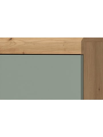 Inn.Furn Waschbeckenunterschrank Salbei grün, Eiche Artisan 60 cm mit Schubkästen