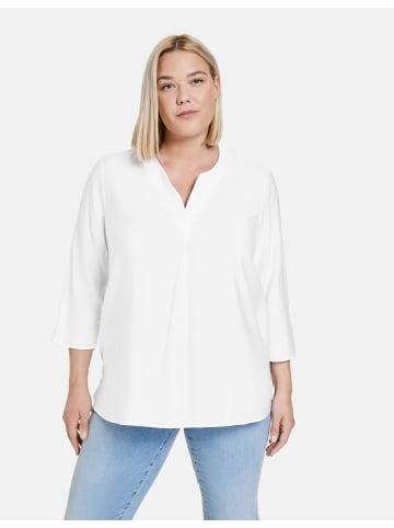 SAMOON Bluse 3/4 Arm in white