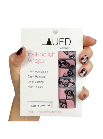 VARGU LAUED vegane Nagelfolien textile fusion in Lost In Love