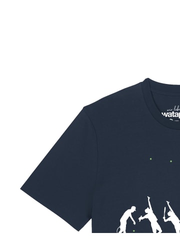 wat? Apparel T-Shirt Tennis Evolution in Dunkelblau