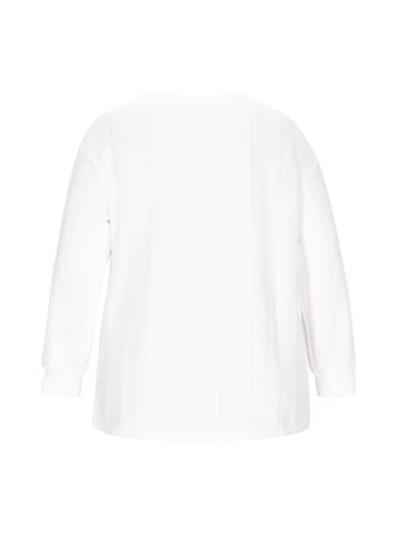 Joella Women Plus Size Sweatshirt in WHITE