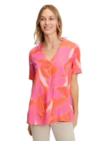 Betty Barclay Tunika-Bluse mit V-Ausschnitt in Pink/Rosa