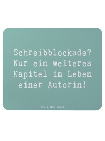 Mr. & Mrs. Panda Mouse Pad Spruch Autorin Kapitel mit Spruch in Meeresbrise