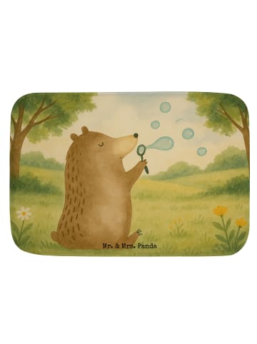 Mr. & Mrs. Panda Badvorleger Bär Seifenblasen Design ohne Spruch in Weiß
