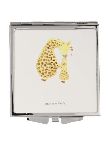 Mr. & Mrs. Panda Kosmetikspiegel Nasenbär ohne Spruch in Weiß