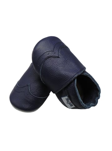Mejale Baby Krabbelschuhe aus Leder, weiche Lauflernschuhe mit rutschfester Sohle 
