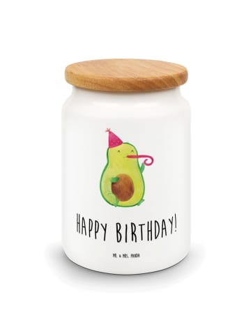 Mr. & Mrs. Panda Vorratsdose Avocado Geburtstag mit Spruch in Weiß