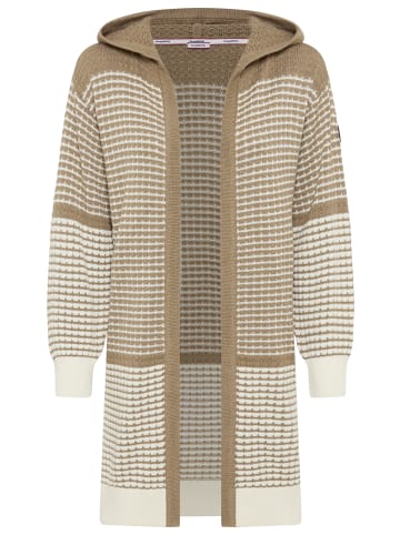 Kangaroos Kapuzenstrickjacke in beige-offwhite