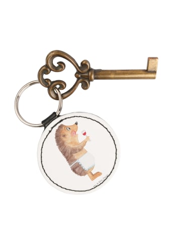 Mr. & Mrs. Panda Anhänger Igel Wein ohne Spruch in Weiß