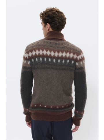 Matinique Strickpullover MAroll Gerade Passform in Chocolate Chip