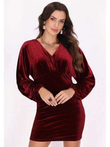 faina Damen Kleid in Weinrot