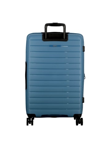 Jump Striper 4 Rollen Trolley 77 cm mit Dehnfalte blue