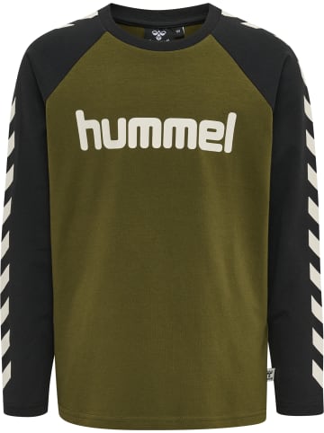 Hummel T-Shirt L/S Hmlboys T-Shirt L/S in DARK OLIVE