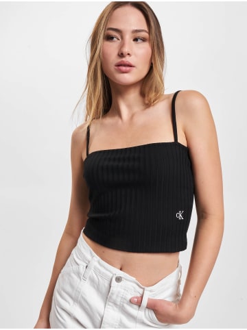 Calvin Klein Cropped T-Shirts in ck black