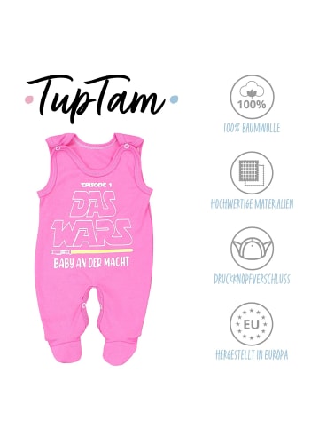 TupTam Unisex Baby Strampler mit Spruch in pink
