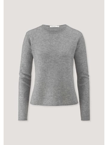 Hessnatur Strick Pullover Regular in hellgrau