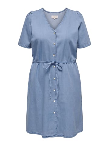 ONLY Carmakoma Jeanskleid in Light Blue Denim