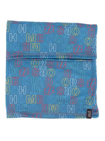 Jack Wolfskin Accessoires Real Stuff Print Loop Tube Neck Warmer in Blau