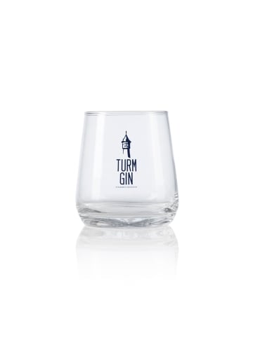 Turm Gin Glas mit Logo und Siegel - je 370 ml - 2er-Set