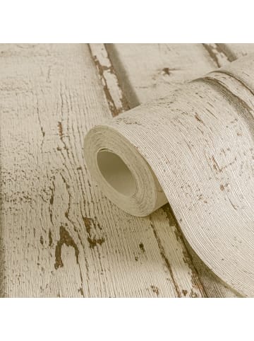 A.S. Création Tapete Vintage Wood Look in Weiß