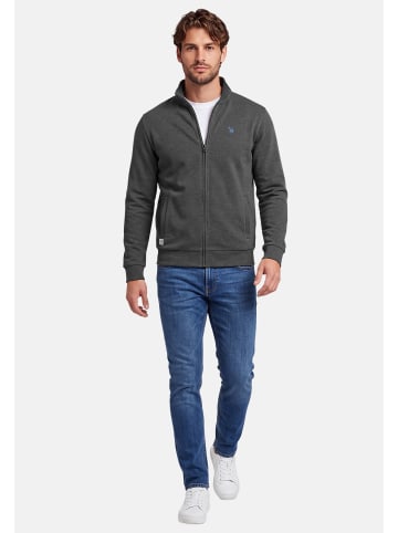 U.S. Polo Assn. U.S. POLO ASSN. Herren Sweatjacke P028 in Anthrazit Melagne