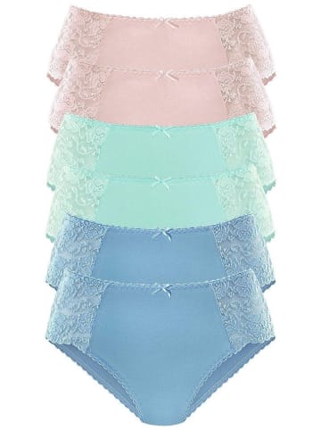 PETITE FLEUR Hüftslip in blau, rosa, mint