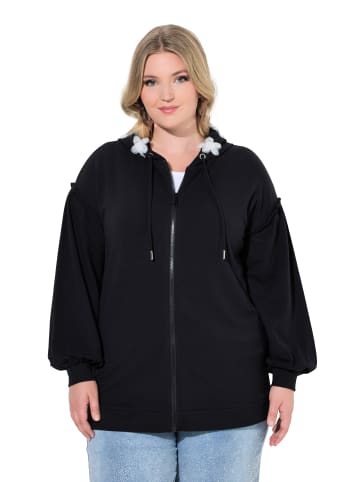 MIAMODA Sweatjacke in schwarz